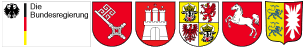 Logo Bund und Wappen der beteiligten Länder